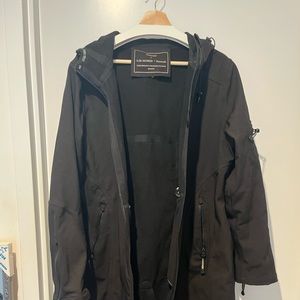 Ilse Jacobsen Hornbaek long rain coat - missing zipper pull - EU 42